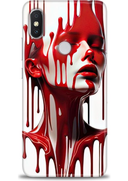 Xiaomi Redmi Note 6 Pro Hd Baskılı Kılıf + Seramik Tam Kaplayan Ekran Koruyucu 150