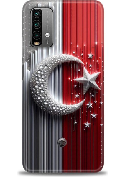 Xiaomi Redmi Note 9 4g Hd Baskılı Kılıf + Seramik Tam Kaplayan Ekran Koruyucu 40