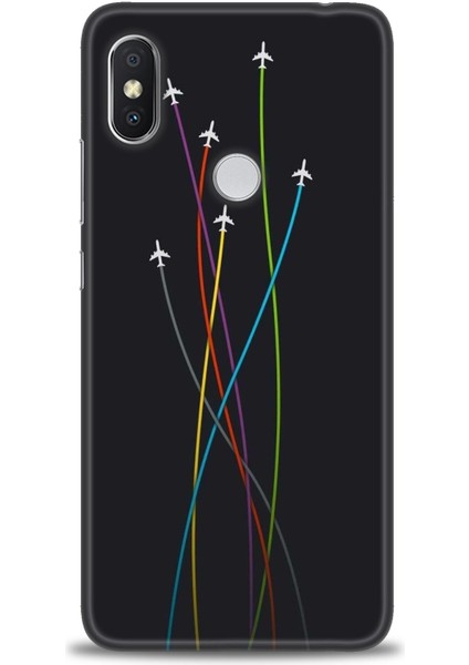 Xiaomi Redmi Note 6 Pro Hd Baskılı Kılıf + Seramik Tam Kaplayan Ekran Koruyucu 385
