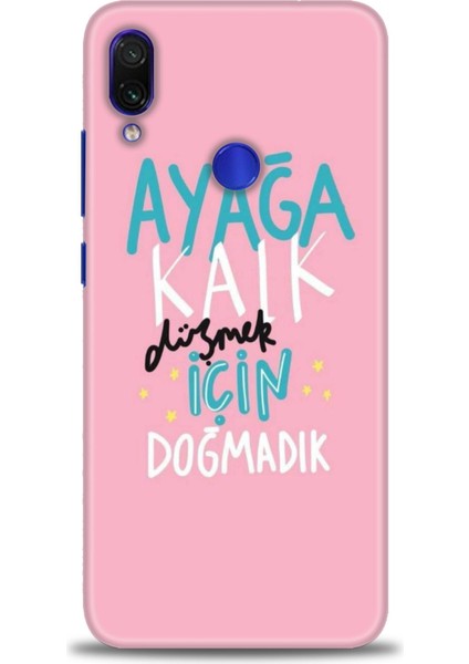 Xiaomi Redmi Note 7 Hd Baskılı Kılıf + Seramik Tam Kaplayan Ekran Koruyucu 161