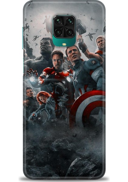 Xiaomi Redmi Note 9s Hd Baskılı Kılıf + Seramik Tam Kaplayan Ekran Koruyucu 98