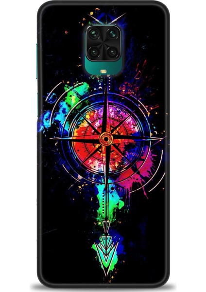 Xiaomi Redmi Note 9s Hd Baskılı Kılıf + Seramik Tam Kaplayan Ekran Koruyucu 86