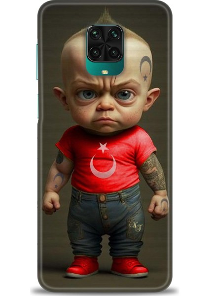 Xiaomi Redmi Note 9s Hd Baskılı Kılıf + Seramik Tam Kaplayan Ekran Koruyucu 244