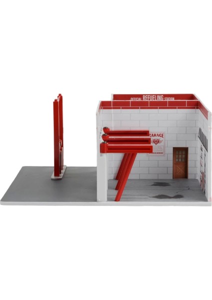 1/64 Mechanic's Corner Series 10 - Vintage Gas Station - Pikes Peak Hill Climb Official Refueling Station Solid Pack fiyatları