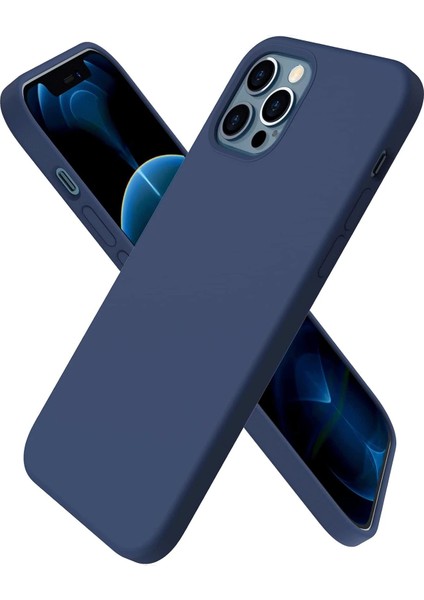 Apple iPhone 12 Pro Kılıf First Silikon - Lacivert Zrnet