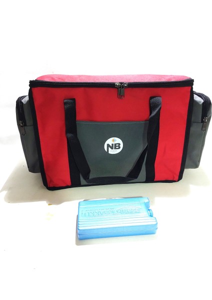 Yandan Cepli Yalıtımlı Soğutucu El Askılı Taşınabilir Kamp Piknik Çantası-Orta Boy fiyatları