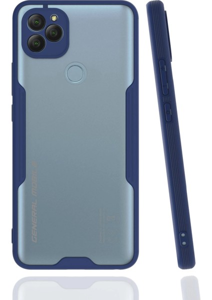 General Mobile Gm 22 Kılıf Platin Silikon - Lacivert Zrnet