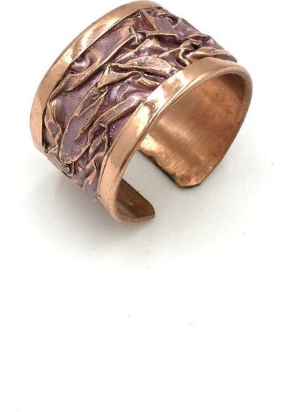 Lila El Işi Otantik Bakır Buruşuk Yüzük fiyatları