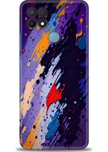 Oppo A15 Kılıf Hd Baskılı Kılıf + Seramik Tam Kaplayan Ekran Koruyucu 436
