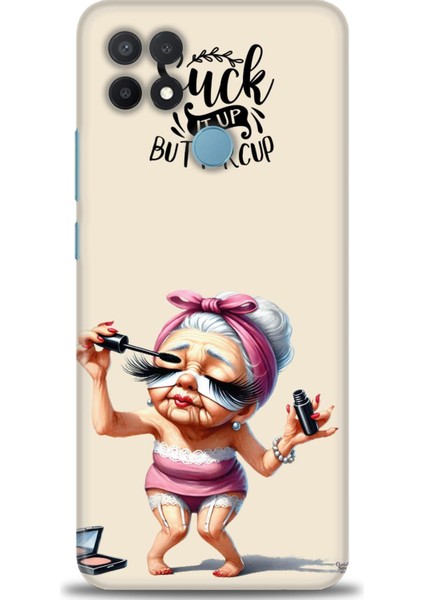 Oppo A15 Kılıf Hd Baskılı Kılıf + Seramik Tam Kaplayan Ekran Koruyucu 50