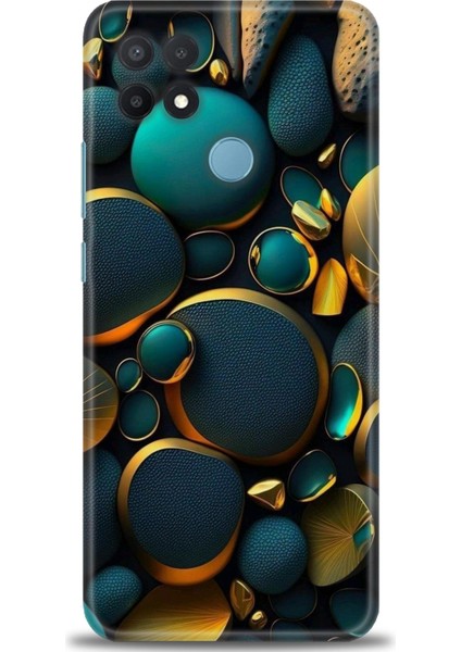 Oppo A15 Kılıf Hd Baskılı Kılıf + Seramik Tam Kaplayan Ekran Koruyucu 345