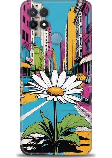 Oppo A15 Kılıf Hd Baskılı Kılıf + Seramik Tam Kaplayan Ekran Koruyucu 443