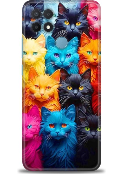 Oppo A15S Kılıf Hd Baskılı Kılıf + Seramik Tam Kaplayan Ekran Koruyucu 70