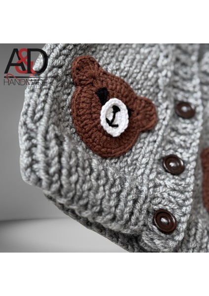 Ayıcıklı Bebek Yeleği>yelek>çocuk Giyim>bebek Hediyesi modelleri