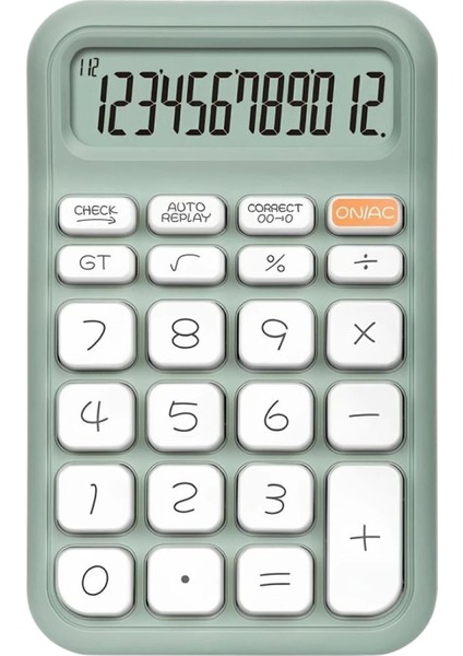 Yeşil 12 Haneli Hesap Makinesi (4887)
