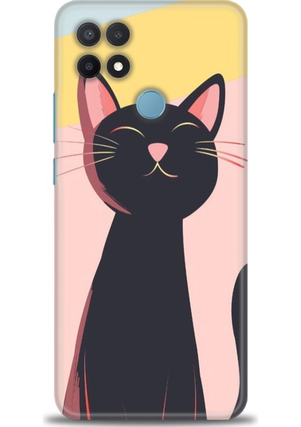 Oppo A15 Kılıf Hd Baskılı Kılıf + Seramik Tam Kaplayan Ekran Koruyucu 66