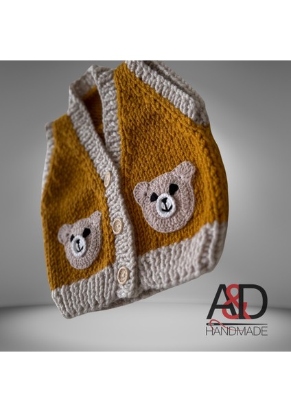 Ayıcıklı Bebek Yeleği>yelek>çocuk Giyim>bebek Hediyesi fırsatları