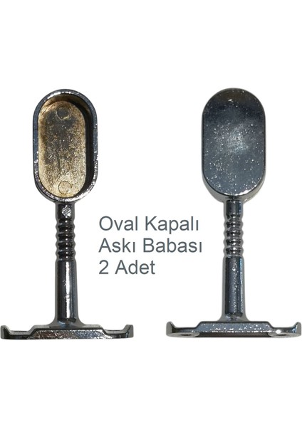 Oval Askı Babası Kapalı (2 Adet)