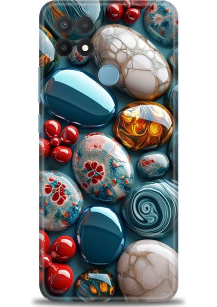 Oppo A15 Kılıf Hd Baskılı Kılıf + Seramik Tam Kaplayan Ekran Koruyucu 349