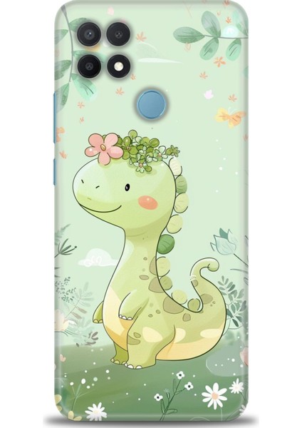 Oppo A15 Kılıf Hd Baskılı Kılıf + Seramik Tam Kaplayan Ekran Koruyucu 302