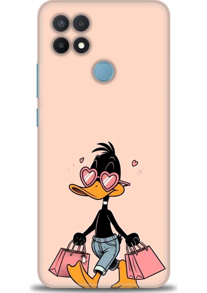 Oppo A15 Kılıf Hd Baskılı Kılıf + Seramik Tam Kaplayan Ekran Koruyucu 405