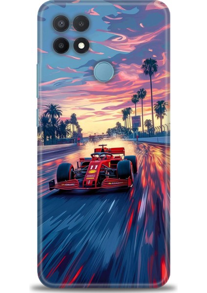 Oppo A15 Kılıf Hd Baskılı Kılıf + Seramik Tam Kaplayan Ekran Koruyucu 102