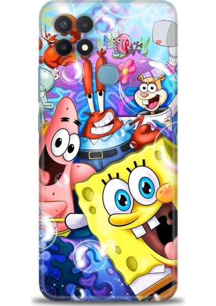 Oppo A15 Kılıf Hd Baskılı Kılıf + Seramik Tam Kaplayan Ekran Koruyucu 455