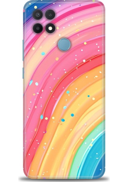 Oppo A15 Kılıf Hd Baskılı Kılıf + Seramik Tam Kaplayan Ekran Koruyucu 415