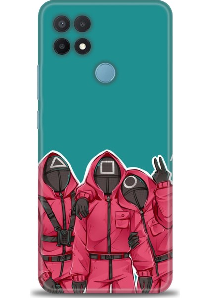 Oppo A15 Kılıf Hd Baskılı Kılıf + Seramik Tam Kaplayan Ekran Koruyucu 290
