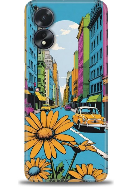 Oppo A38 Kılıf Hd Baskılı Kılıf + Seramik Tam Kaplayan Ekran Koruyucu 449