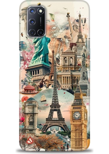 Oppo A72 Kılıf Hd Baskılı Kılıf + Seramik Tam Kaplayan Ekran Koruyucu 264