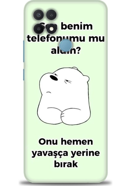 Oppo A15S Kılıf Hd Baskılı Kılıf + Seramik Tam Kaplayan Ekran Koruyucu 155