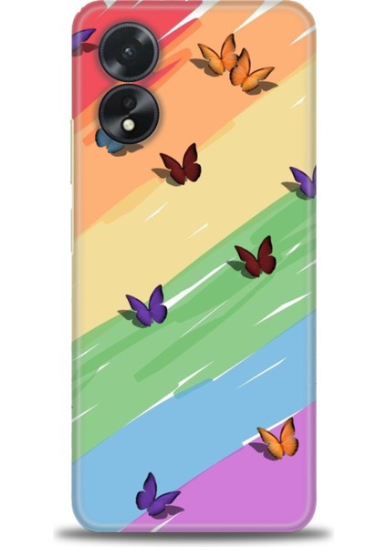 Oppo A38 Kılıf Hd Baskılı Kılıf + Seramik Tam Kaplayan Ekran Koruyucu 420