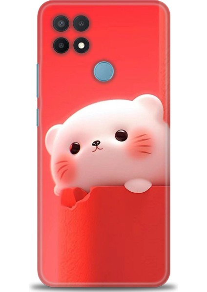 Oppo A15 Kılıf Hd Baskılı Kılıf + Seramik Tam Kaplayan Ekran Koruyucu 75
