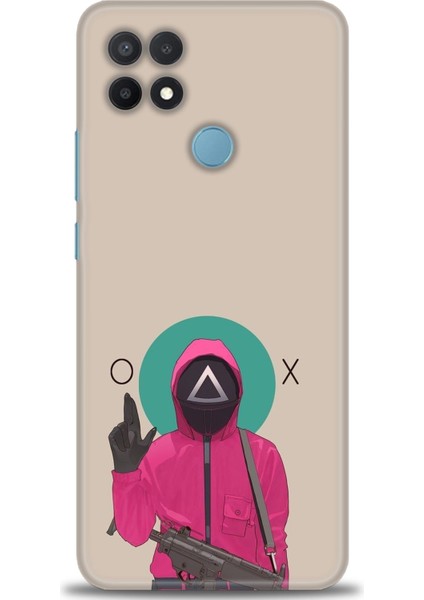 Oppo A15 Kılıf Hd Baskılı Kılıf + Seramik Tam Kaplayan Ekran Koruyucu 286