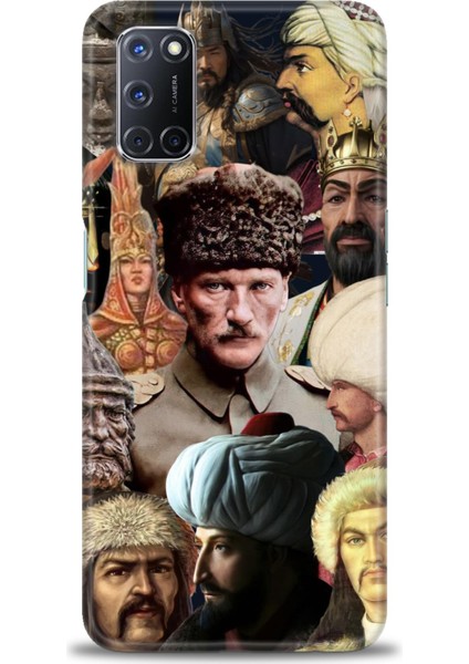 Oppo A72 Kılıf Hd Baskılı Kılıf + Seramik Tam Kaplayan Ekran Koruyucu 466