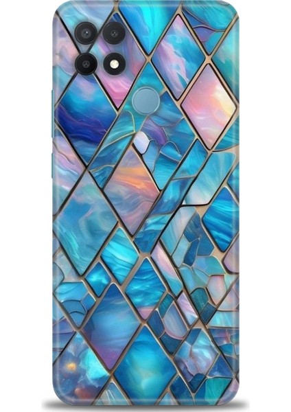 Oppo A15S Kılıf Hd Baskılı Kılıf + Seramik Tam Kaplayan Ekran Koruyucu 338