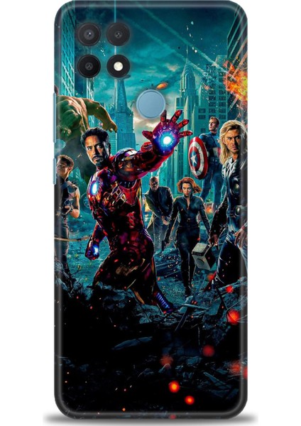 Oppo A15 Kılıf Hd Baskılı Kılıf + Seramik Tam Kaplayan Ekran Koruyucu 100