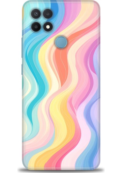 Oppo A15 Kılıf Hd Baskılı Kılıf + Seramik Tam Kaplayan Ekran Koruyucu 424