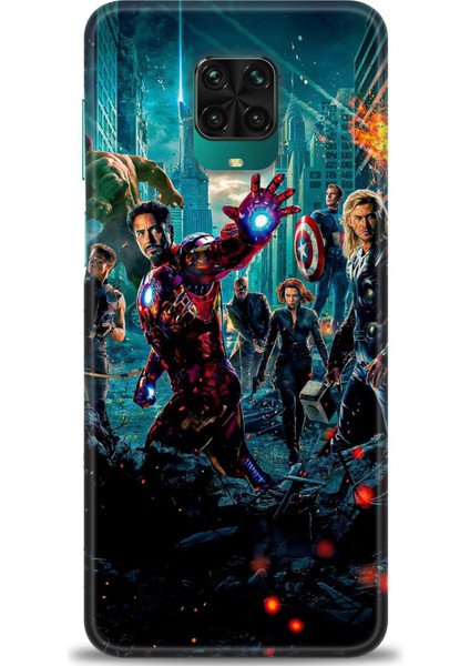 Xiaomi Redmi Note 9 Pro Hd Baskılı Kılıf + Seramik Tam Kaplayan Ekran Koruyucu 100