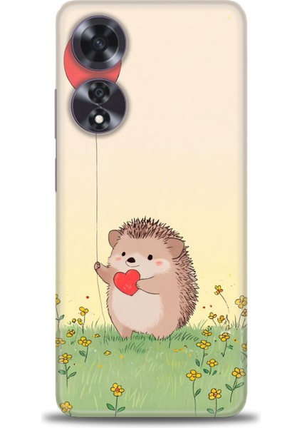 Oppo A60 Kılıf Hd Baskılı Kılıf + Seramik Tam Kaplayan Ekran Koruyucu 305