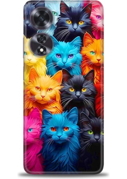 Oppo A60 Kılıf Hd Baskılı Kılıf + Seramik Tam Kaplayan Ekran Koruyucu 70