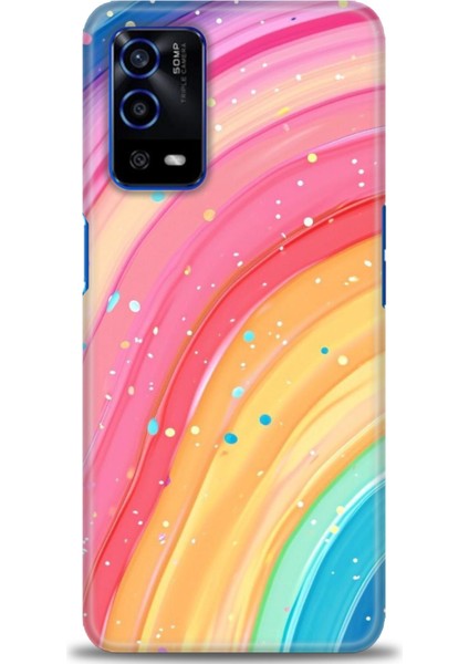Oppo A55 4g Kılıf Hd Baskılı Kılıf + Seramik Tam Kaplayan Ekran Koruyucu 415