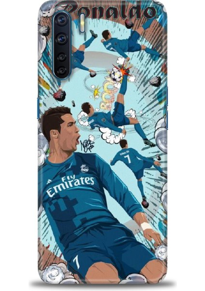 Oppo A91 Kılıf Hd Baskılı Kılıf + Seramik Tam Kaplayan Ekran Koruyucu 1