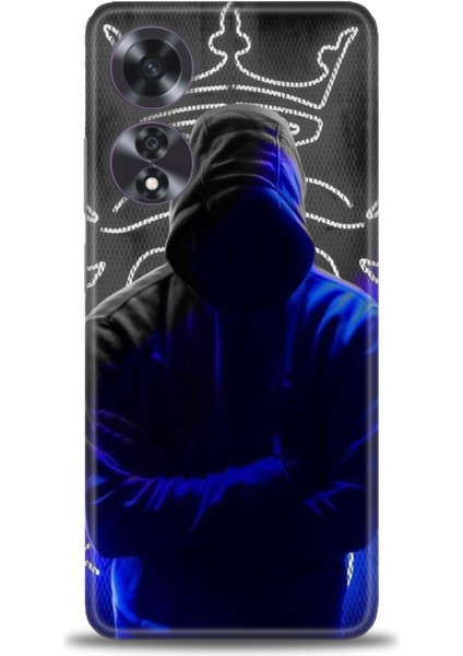 Oppo A60 Kılıf Hd Baskılı Kılıf + Seramik Tam Kaplayan Ekran Koruyucu 357