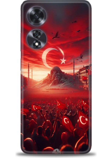 Oppo A60 Kılıf Hd Baskılı Kılıf + Seramik Tam Kaplayan Ekran Koruyucu 39