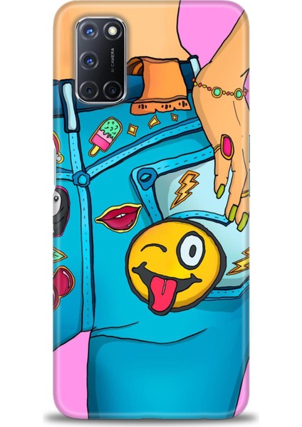 Oppo A72 Kılıf Hd Baskılı Kılıf + Seramik Tam Kaplayan Ekran Koruyucu 448