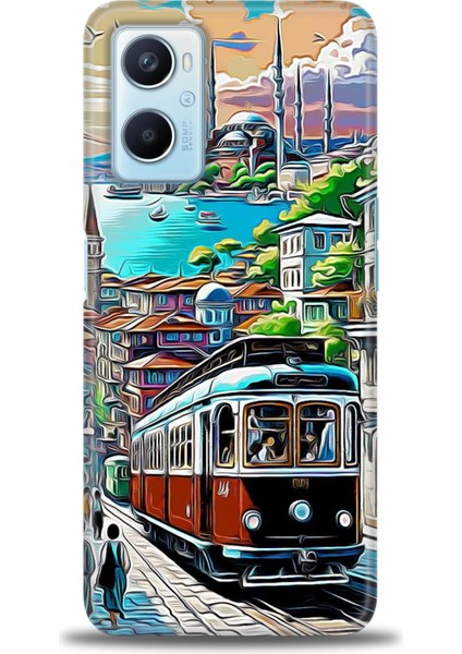 Oppo A96 4g Kılıf Hd Baskılı Kılıf + Seramik Tam Kaplayan Ekran Koruyucu 225