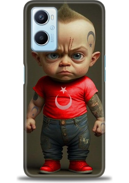 Oppo A96 4g Kılıf Hd Baskılı Kılıf + Seramik Tam Kaplayan Ekran Koruyucu 244