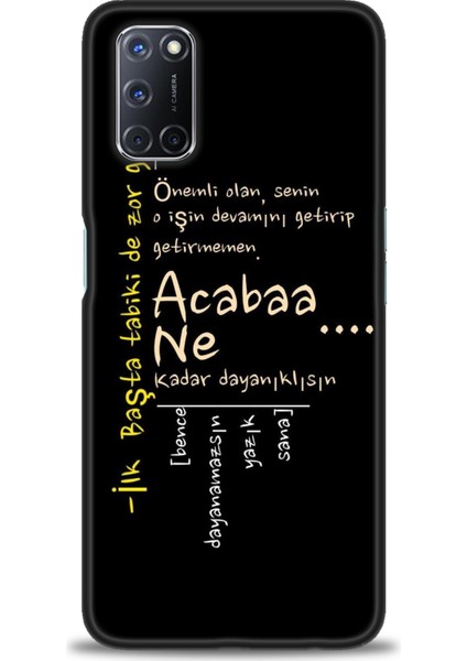 Oppo A92 Kılıf Hd Baskılı Kılıf + Seramik Tam Kaplayan Ekran Koruyucu 393